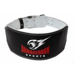 Фитнес колан от естествена кожа 15 см ARMAGEDDON SPORTS