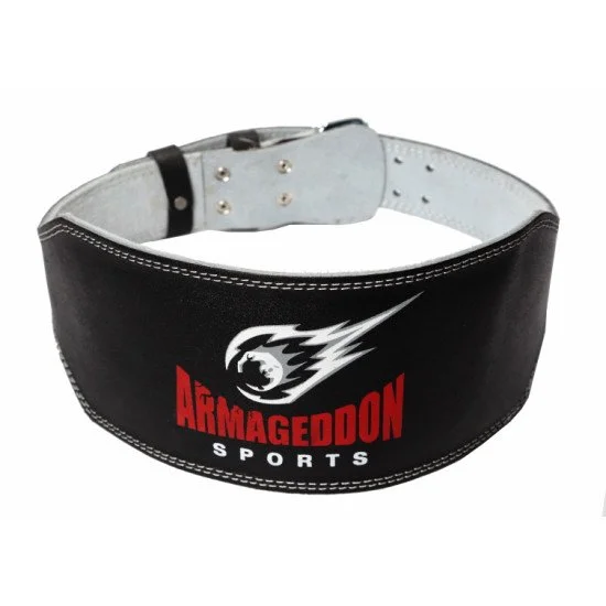Фитнес колан от естествена кожа 15 см ARMAGEDDON SPORTS