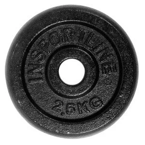 Чугунен диск inSPORTline Castblack 2.5 кг Чугунен диск inSPORTline Castblack 2.5 кг