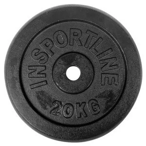 Чугунен диск inSPORTline Castblack 20 кг Чугунен диск inSPORTline Castblack 20 кг