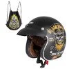 Мото каска W-TEC V541 Black Heart, Ride Culture - Черен мат