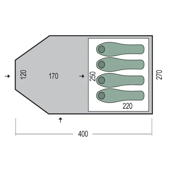 Палатка PINGUIN Campus 4 Палатка PINGUIN Campus 4