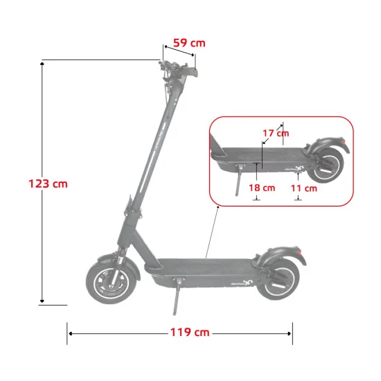 Електрически скутер W-TEC Lambreto Max III 700 W 10