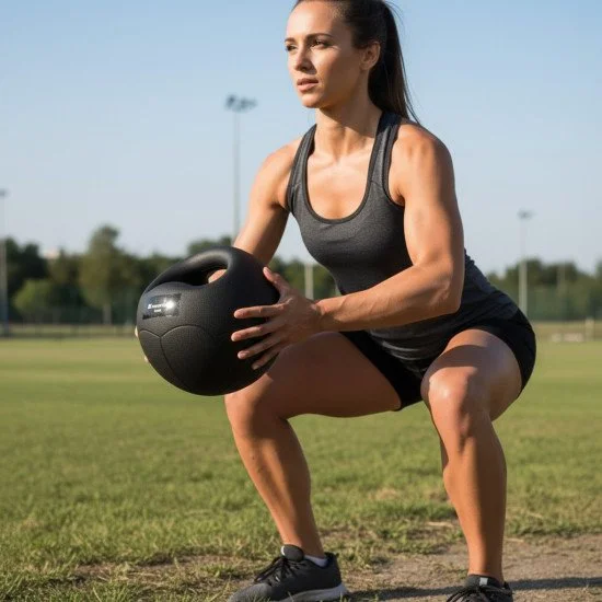 Медицинска топка с ръкохватки inSPORTline Grab Me 3 кг Медицинска топка с ръкохватки inSPORTline Grab Me 3 кг