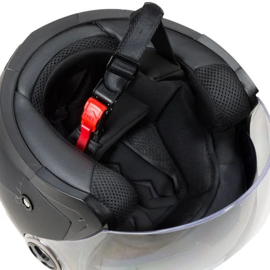Мото каска W-TEC YM-623-Черен-Мат
