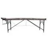 Алуминиева масажна маса inSPORTline Kiyora 186 × 70 × 62.5–85.5 см - Бял-Сив