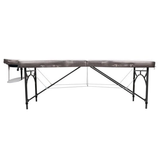 Алуминиева масажна маса inSPORTline Kiyora 186 × 70 × 62.5–85.5 см - Бял-Сив