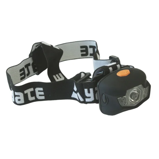Челник YATE Panter 3W Cree+2LED, Черен