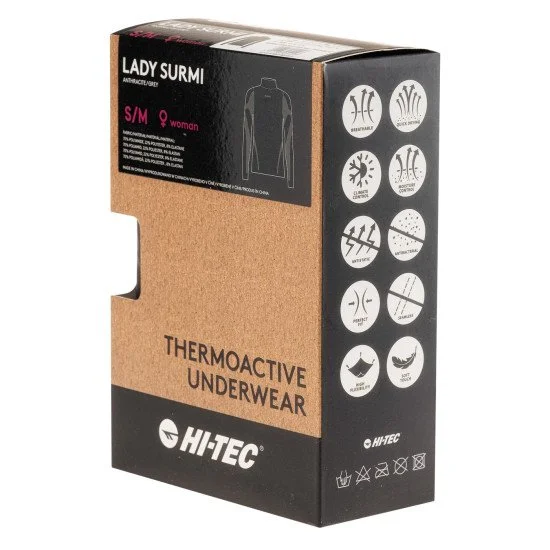 Дамска термо блуза HI-TEC Lady Surmi, Черен/Сив Дамска термо блуза HI-TEC Lady Surmi, Черен/Сив