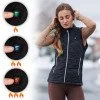 Дамски елек с нагряване inSPORTline WARMher - Черен