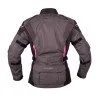 Дамско мото яке W-TEC Barbata - Черен-Сив-Розов
