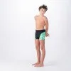 Детски бански AQUAWAVE Idaro JR - черен-зелен