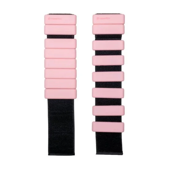 Регулируеми тежести за ръце и крака inSPORTline Brace 2 x 1 кг - Розов
