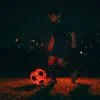 Светеща футболна топка inSPORTline Lumikick - размер 5