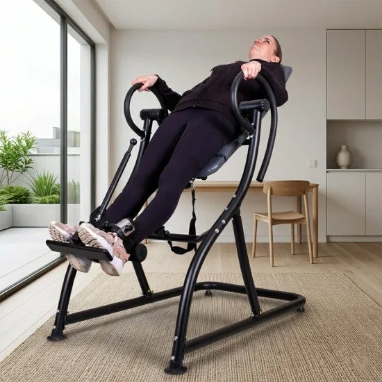 Инверсна лежанка inSPORTline Inverso Plus - Сив