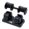 Комплект регулируеми дъмбели inSPORTline DuraBell 2x5-41 кг
