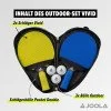 Комплект за тенис на маса JOOLA Set Vivid Outdoor - Син-Жълт