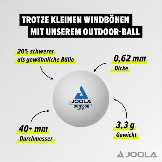 Комплект за тенис на маса JOOLA Set Vivid Outdoor - Син-Жълт