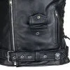 Кожено мото яке W-TEC Black Heart Perfectis, Черен