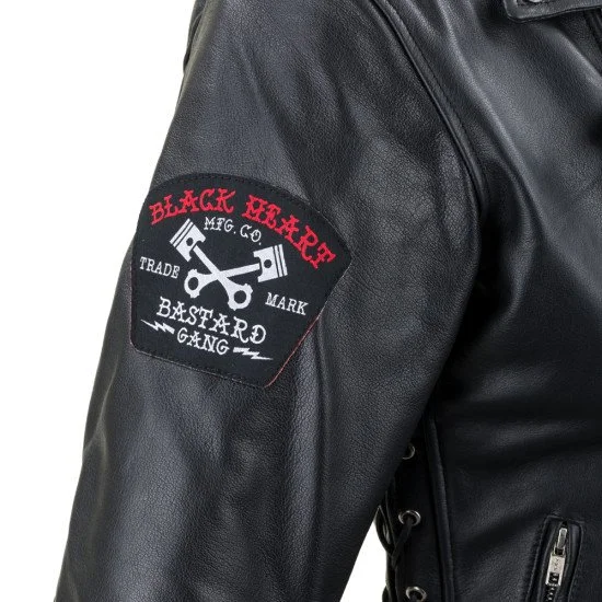 Кожено мото яке W-TEC Black Heart Perfectis, Черен