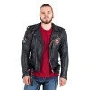 Кожено мото яке W-TEC Black Heart Perfectis, Черен