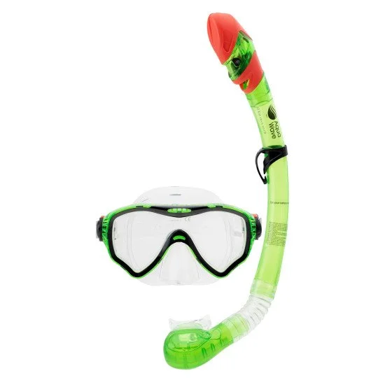 Комплект за гмуркане AQUAWAVE Thaiti II Set зелен