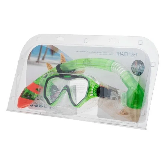 Комплект за гмуркане AQUAWAVE Thaiti II Set зелен