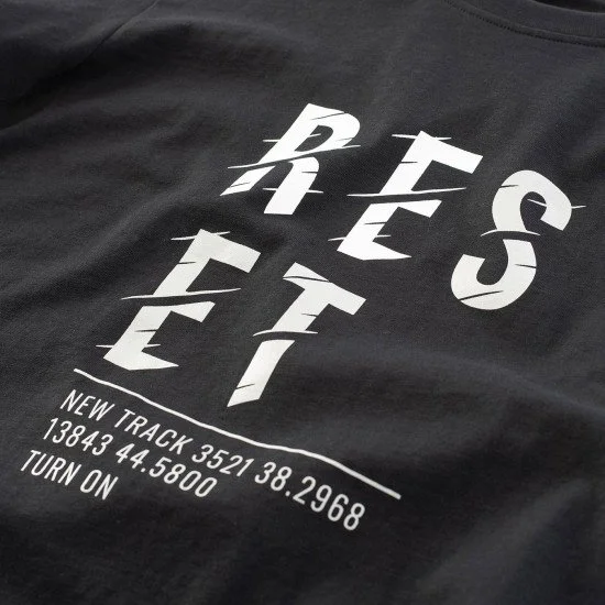 Мъжка тениска HI-TEC Reset - Черен