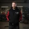 Мъжки мото суитшърт W-TEC Black Heart Ramforge - Червен-Черен