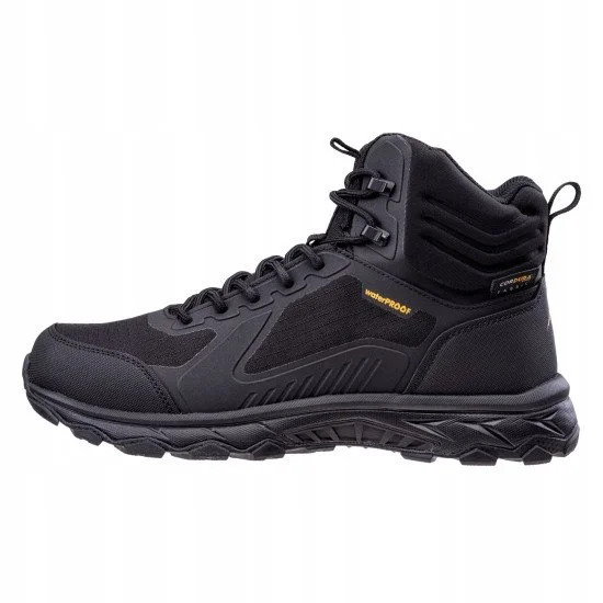 Мъжки туристически обувки ELBRUS Hixon Mid WP - Черен