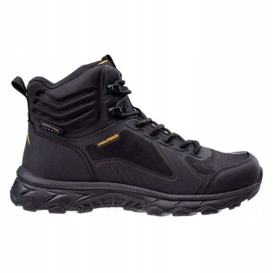 Мъжки туристически обувки ELBRUS Hixon Mid WP - Черен