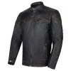 Мъжко кожено мото яке W-TEC Mungelli EVO - Черен-Кафяв