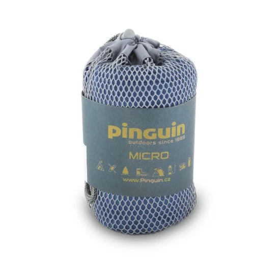 Туристическа кърпа PINGUIN Micro Towel Logo M - Син Туристическа кърпа PINGUIN Micro Towel Logo M - Син