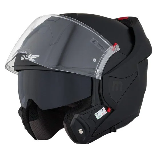 Модуларна мото каска W-TEC Sabron P/J - Черен мат
