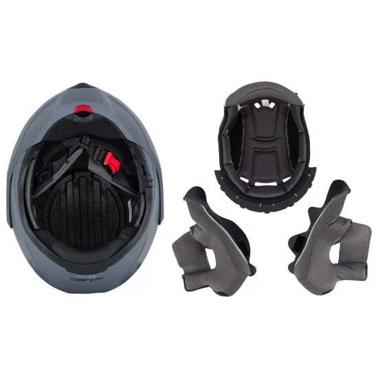 Модуларна мото каска W-TEC Sabron P/J - Сив