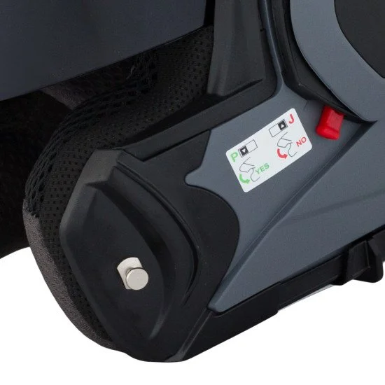 Модуларна мото каска W-TEC Sabron P/J - Сив