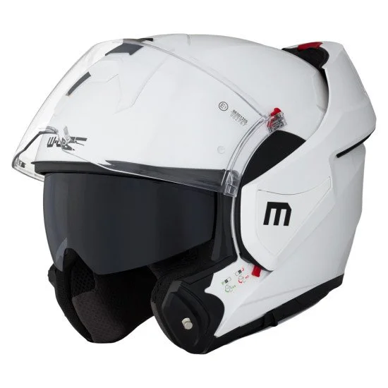Модуларна мото каска W-TEC Sabron P/J - Бял