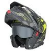 Мото каска 3в1 W-TEC Neovu Graphic - Черен-Флуо