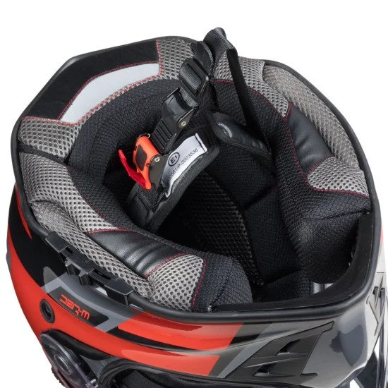 Мото каска W-TEC V331 PR Graphic - Червен - Сив