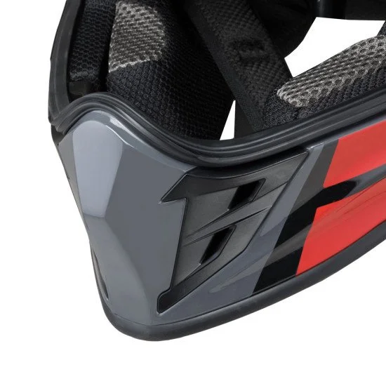 Мото каска W-TEC V331 PR Graphic - Червен - Сив