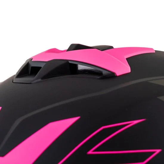 Мото каска W-TEC Voltik Shockrose - Черен-Розов Мото каска W-TEC Voltik Shockrose - Черен-Розов