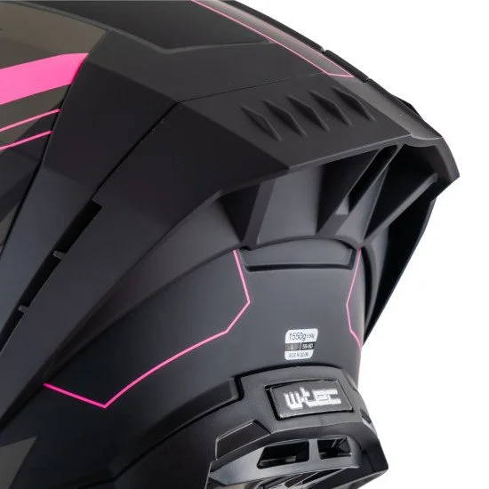 Мото каска W-TEC Voltik Shockrose - Черен-Розов Мото каска W-TEC Voltik Shockrose - Черен-Розов