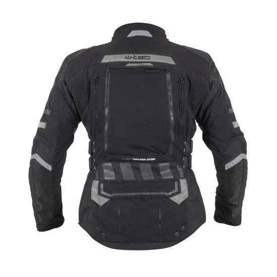 Мъжко мото яке W-TEC Aircross - Черен/сив