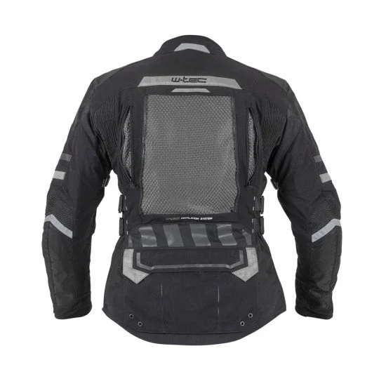 Мъжко мото яке W-TEC Aircross - Черен/сив