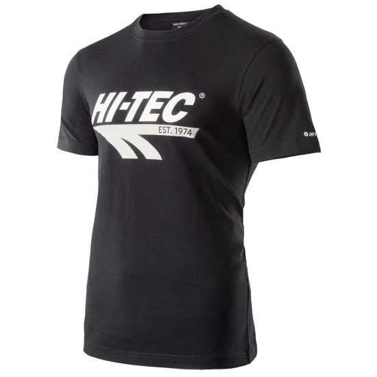 Мъжка тениска HI-TEC Retro - Черен Мъжка тениска HI-TEC Retro - Черен