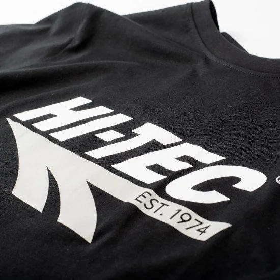 Мъжка тениска HI-TEC Retro - Черен Мъжка тениска HI-TEC Retro - Черен
