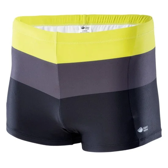 Мъжки бански AQUAWAVE Stripe - Жълт - Сив - Черен Мъжки бански AQUAWAVE Stripe - Жълт - Сив - Черен