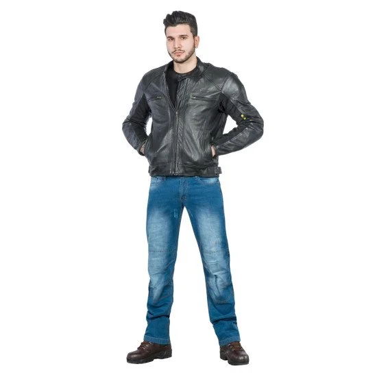 Мъжки мото джинси W-TEC Shiquet, Син
