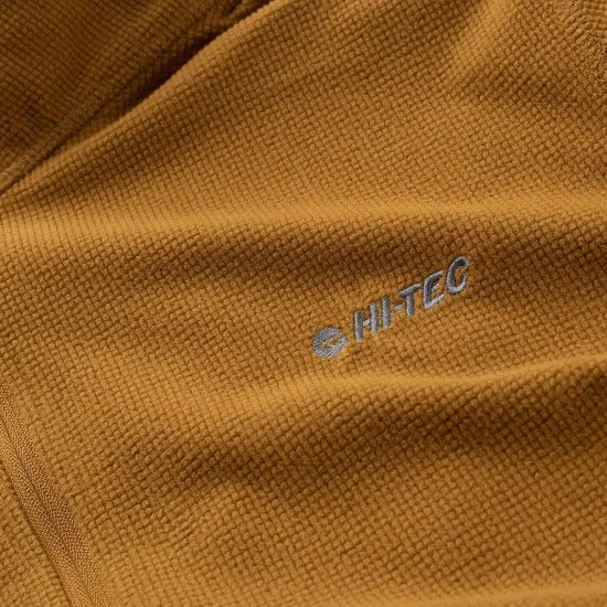 Мъжки полар HI-TEC Damis II Full Zip - Кафяв