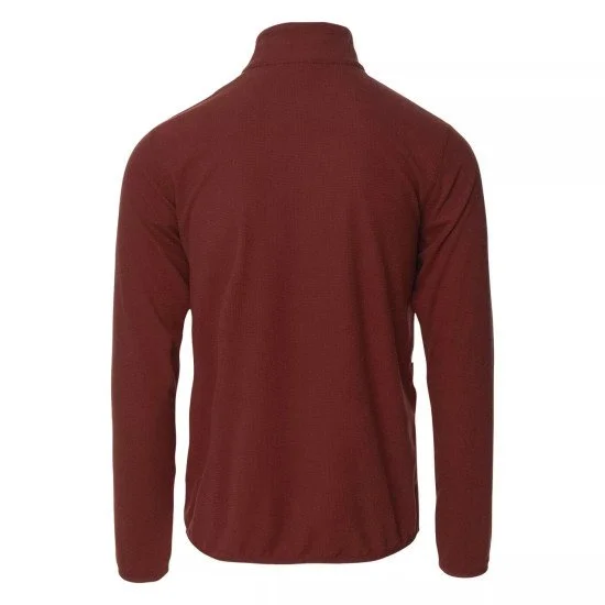 Мъжки полар HI-TEC Damis II Full Zip- Червен